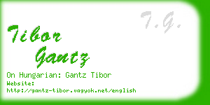 tibor gantz business card